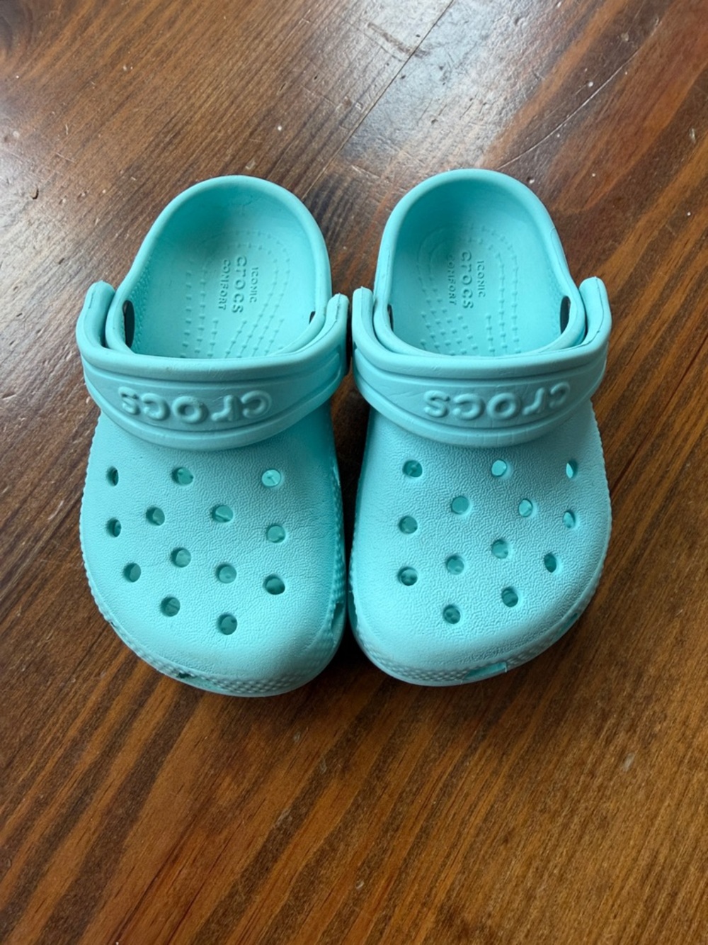 CROCS Kids Classic Clog in Aqua Blue